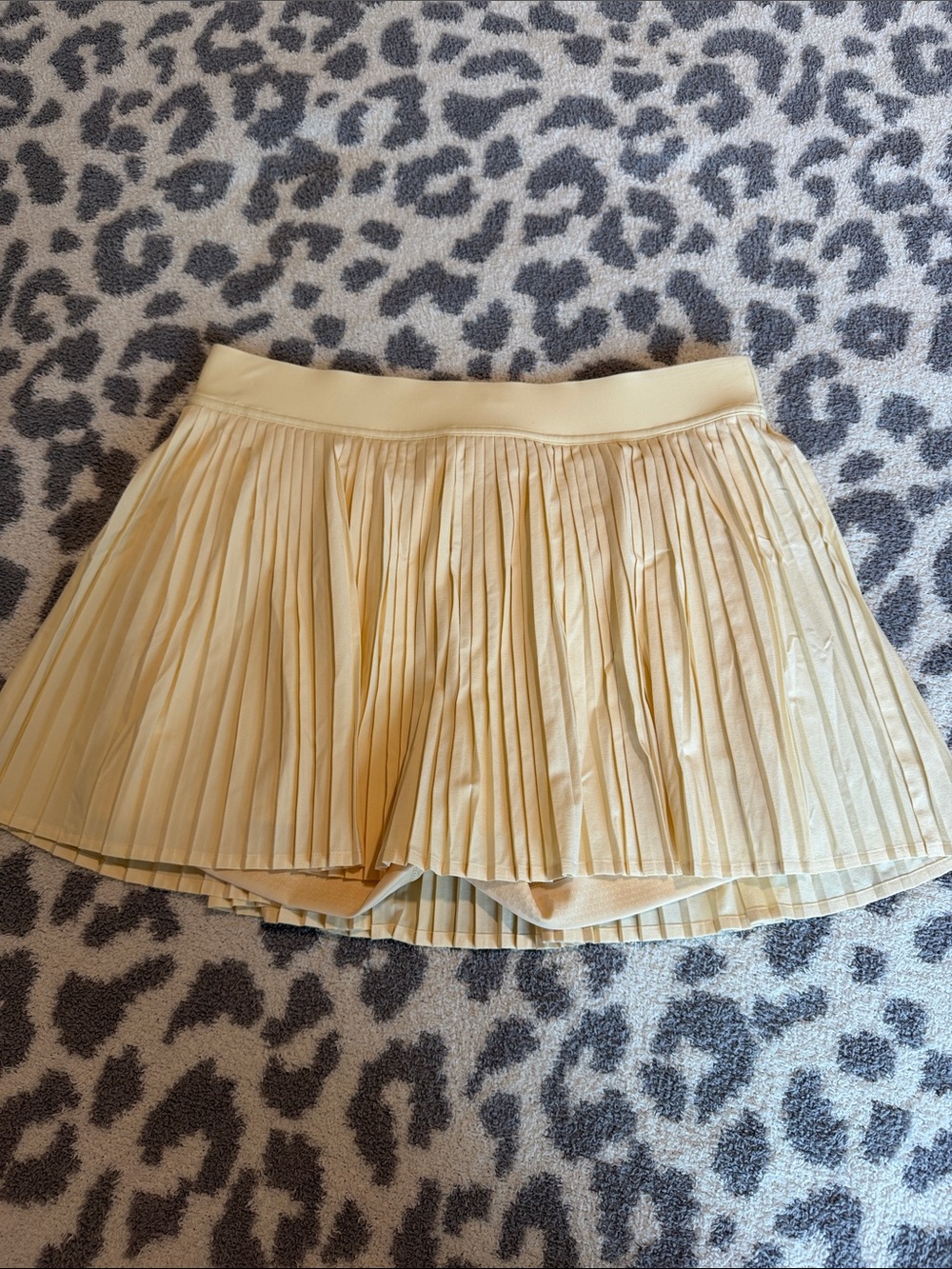 lululemon athletica Pleated Yellow Skort